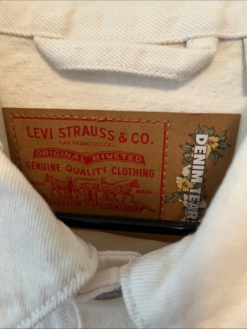 Denim Tears x Levi’s Wreath Jacket Brand New! - Picture 2 of 4